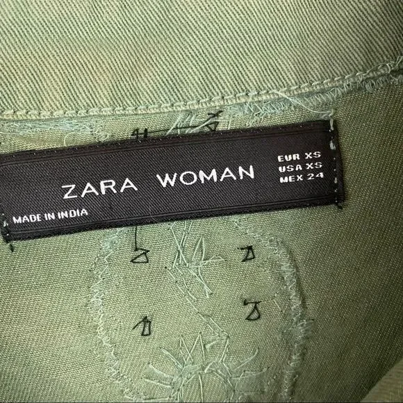 Zara • Tassel Army Jacket Top - Picture 6 of 9